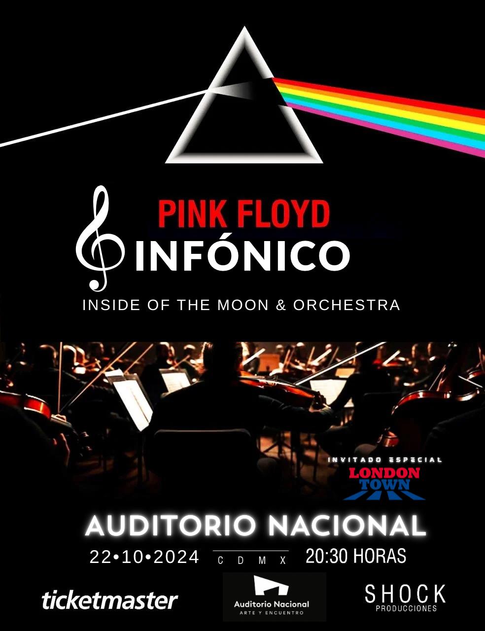 PINK FLOYD SINFÓNICOLLEGA AL AUDITORIONACIONAL EN OCTUBRE