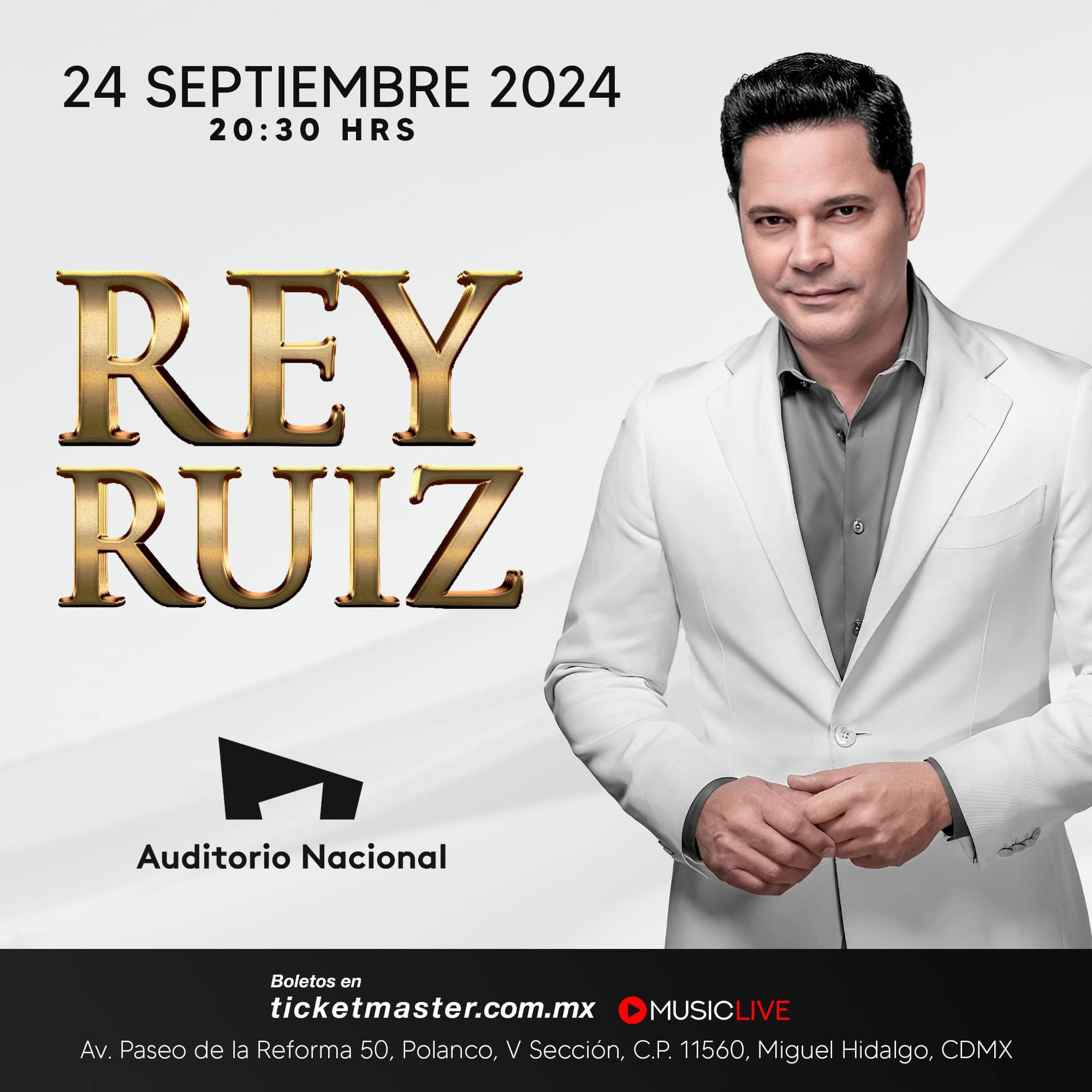 EL SALSERO REY RUIZ REGRESA AL AUDITORIO NACIONAL PARA PRESENTAR «INSUPERABLE» NUEVO DISCO